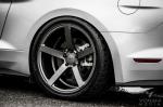 Ford Mustang GT Silver on Vossen Wheels (CV3R) 2017 года